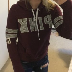Maroon hoodie from PINK!